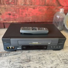 Toshiba W-528 VHS Video Cassette Recorder With Remote Tested & Working