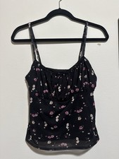 Urban Outfitters Floral Camisole With Delicate Lace Detail Women s M