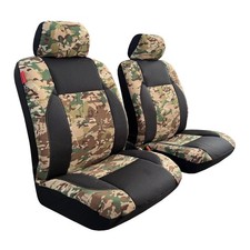 For Hyundai Tucson Car Front Seat Covers Durable Tactical Camouflage Canvas 2PCS