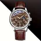 GENEVA High Quality Men'S Luxury Belt Fashion Quartz Watch Men round Business St