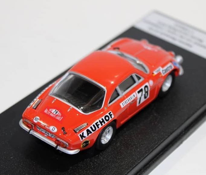 Voiture miniature Renault-Alpine A110 78 Rallye Monte Carlo 1975 1/43