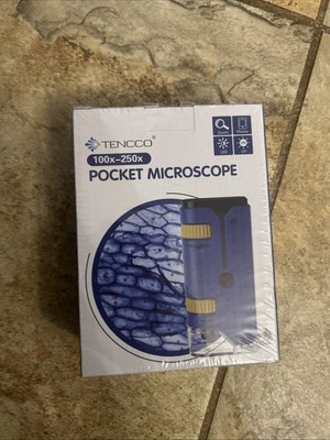 Elegant Mini Pocket Microscope with LED & UV Light - Perfect for Science Lovers