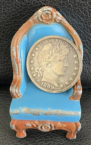 1899 25C Barber Quarter 90% Silver U.S. Coin