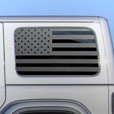 2PCS Rear Window Universal Decals Compatible with Car SUV Trucks,Matte Usa Flag