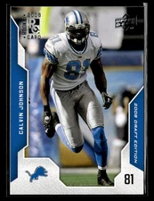 2008 Upper Deck Draft Edition #136 Calvin Johnson Card Detroit Lions