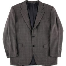 Used Christian Dior BOUTIQUE Check Pattern Wool Tailored Jacket Made in Ital...