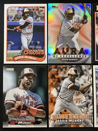 6 Card Baseball Lot Eddie Murray Baltimore Orioles / Dodgers Topps Insert & More - Picture 2 of 6