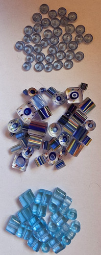 Bead Assortment Variety Mix Destash Blues
