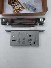 Smith & Locke Fire Rated 5 Lever Polished Chrome BS Sash Lock 64mm case size 