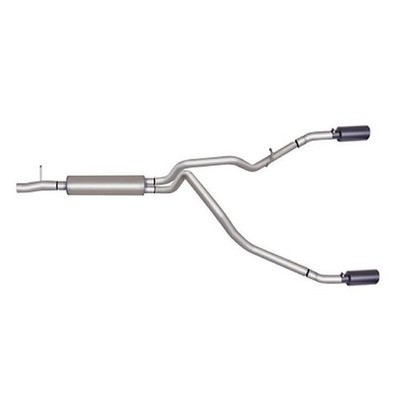 Gibson Black Elite Dual Split Exhaust System for F-250 F-350 Super Duty 69130B