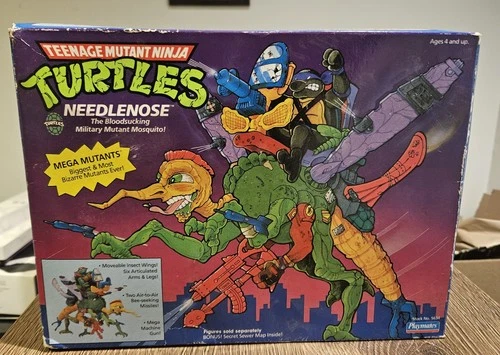 Vintage 1990 Teenage Mutant Ninja Turtles TMNT Needlenose Figure Mosquito AS IS