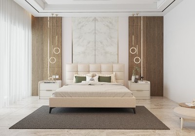 Modern Polsterbett mit Metallrahmen SISI 160x200 cm - ohne Matratze