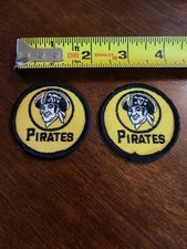 Two 2 Pittsburgh Pirates MLB Baseball Patches For Hat Jacket Shirt Bucco Bruce