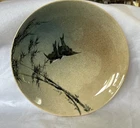 Rookwood Pottery 1886 Matthew Daly Signed Platter Style Bowl Birds And Bamboo