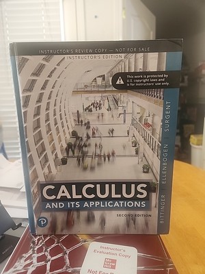 Calculus and Its Applications, Hard Cover, Instructor 2nd Edition, Surgent 