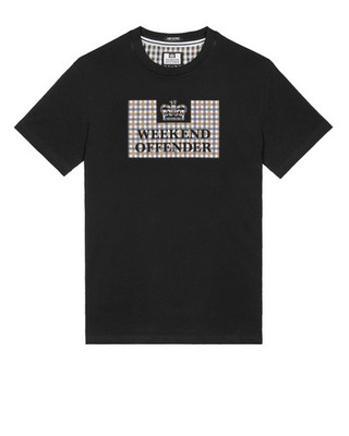 Weekend Offender Shevchenko T-Shirt Schwarz/Mid House Check