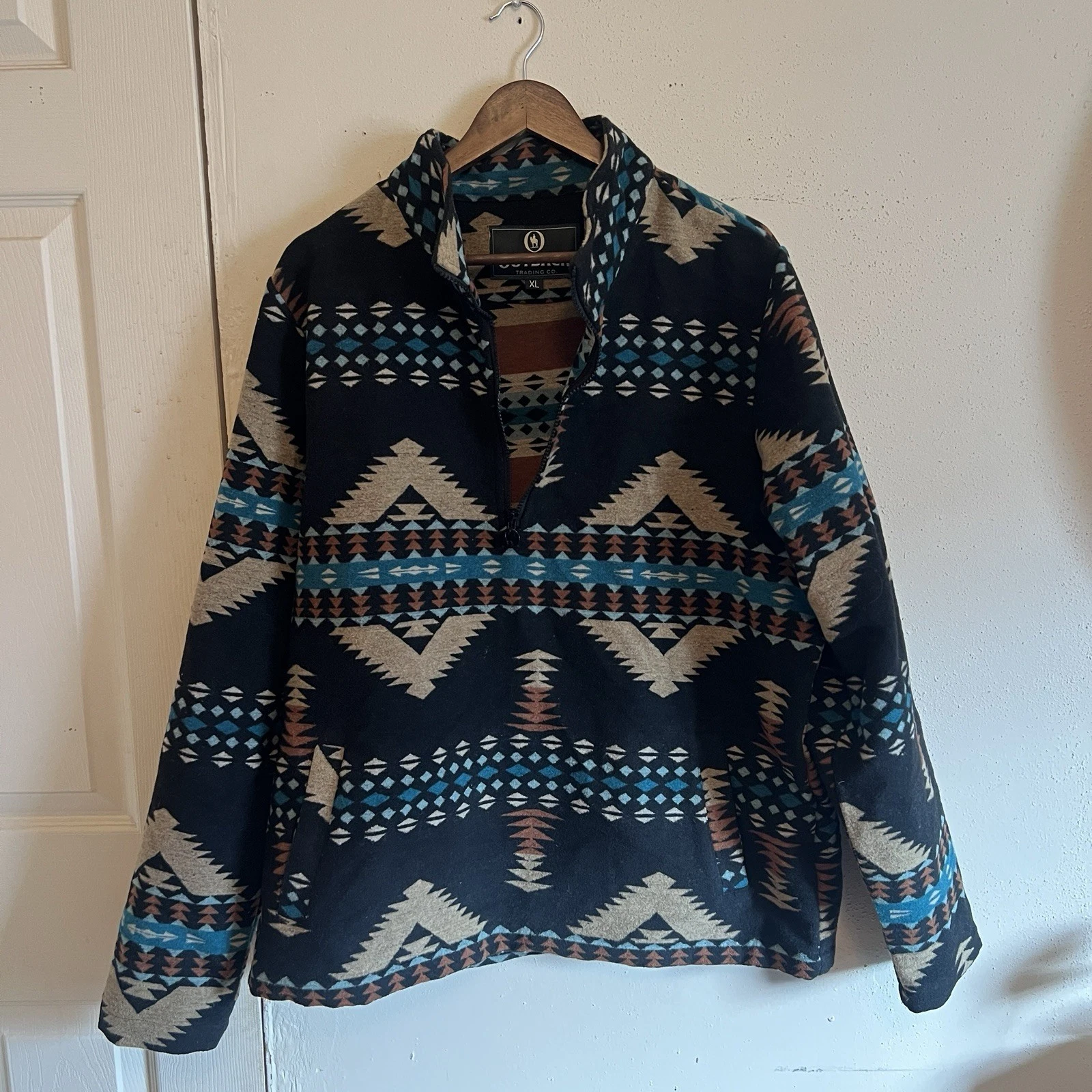 Outback Trading Comp. Men's Warm Lightweight Polyester/Wool Western Pullove (XL)