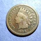 1864 Bronze Indian Cent  Good