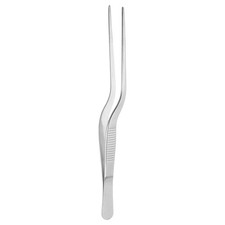 Offset Tweezer Tongs 6.3 Stainless Steel Kitc...