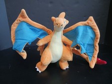 Pokemon 2018 Japanese Center Mega Charizard Y Poke Plush With Posable Wings 10"