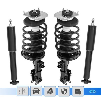 4x Complete Front & Rear Struts Coil + Shock Absorbers for Volvo V70 S80 S60 FWD