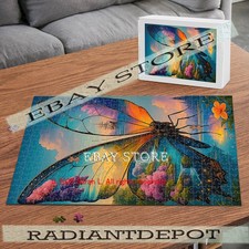 Rainbow Butterfly Fantasy Nature 500pc jigsaw puzzle 15X20.5 in