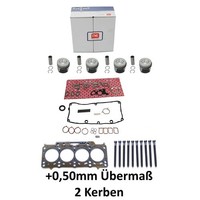 4X Kolben+0,50Mm ÜBermaß+Dichtsatz FüR VW 1.6 TDI CAY NE 130050002521 236.170 73