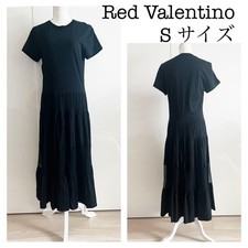 Red Valentino Short Sleeve Long Dress S Size