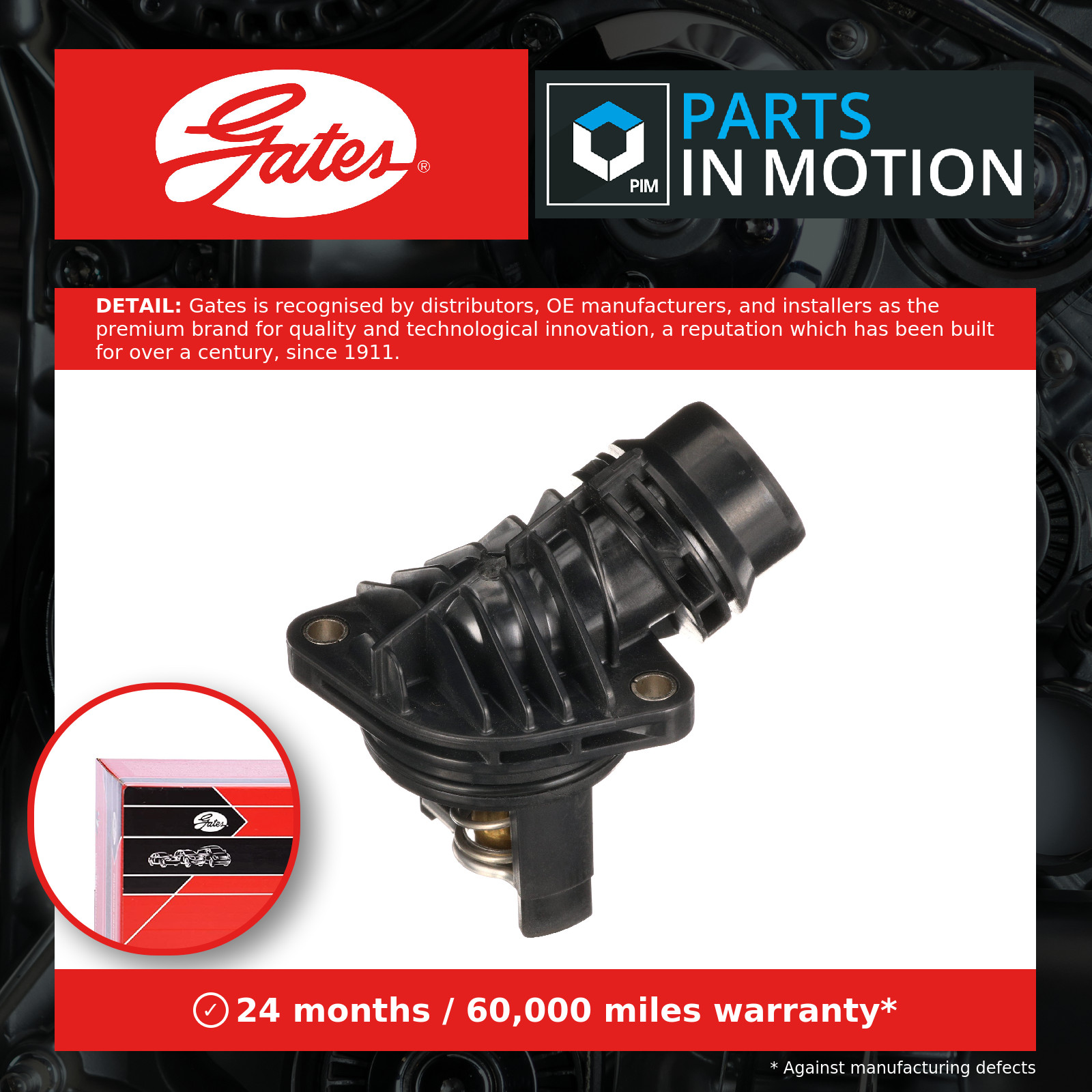 GATES-OE TH68885G1 Thermostat, coolant for CHEVROLET,OPEL,VAUXHALL - Image 12