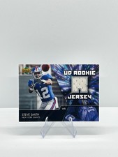 Steve Smith 2007 Upper Deck UD Rookie Jersey Football Card # UDRJ-SS NY Giants. rookie card picture