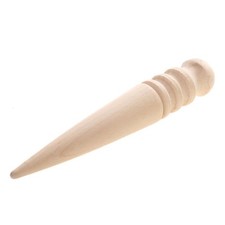 Leathercraft Wood Edge Slicker Round Burnisher Tool for
