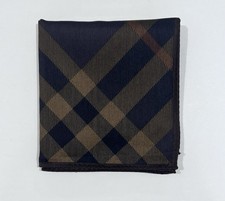 New MEN HANDKERCHIEF Brown PLAID CHECK COTTON POCKET SQUARE 19