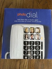 Simpl Photo Dial 6 Corded Phone with Large White Button Dial