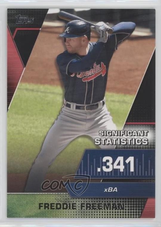 2021 Topps Significant Statistics Black 72/299 Freddie Freeman #SS-10 02u0