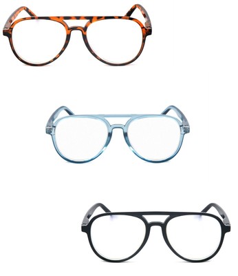 Aviator Classic Style Lesebrille Herren Damen 3 Farben Metallscharniere DX100