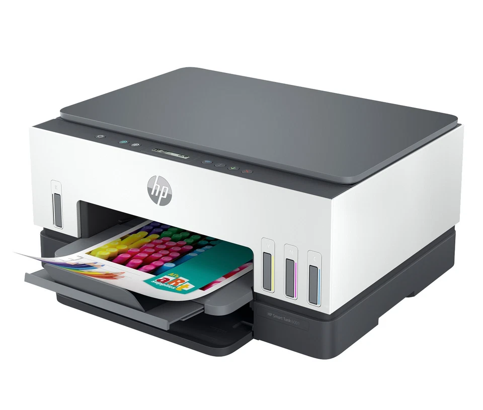 HP Smart Tank 6001 All-in-One InkJet Printer, Color Mobile Print, Scan, Copy, - Image 3 of 4