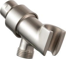 Shower Head Holder All Metal for Handheld Shower Head, Brushed Nickel Adjustable