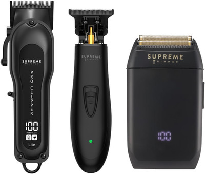 3-In-1 Barber Bundle | Pro Clipper Lite, T-Shaper Trimmer & Crunch Foil Shaver |