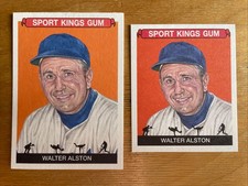 2020 Sport Kings Walter Alston #76 Base & Mini card set
