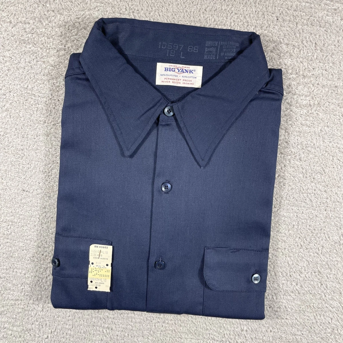 Big Yank Cotton Blend Vintage Casual Shirts for Men for sale | eBay