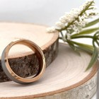 6mm Rose Gold Tungsten Carbide Ring Silver brushed Finish Unisex Christmas Band — photo 3