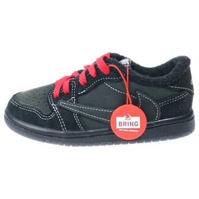 NIKE ×TRAVIS SCOTT TD AIR JORDAN 1 LOW BLACK PHANTOM DO5441-001 Low-cut Used bb3