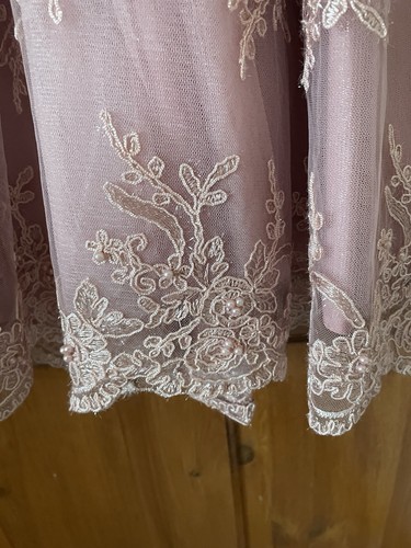 Chi Chi London Pink Floral Dress, Organza And Lace Beaded - Picture 6 of 7