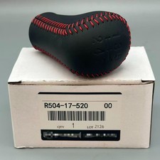Mazda R504-17-520 00 Rx-7 Fd3s Black Red Stitch Leather Shift Oem Knob Oem