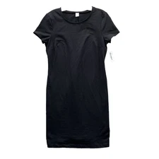 Old Navy Dress Women's Small Black T-Shirt Basic Goth Summer Chic 90s Minimalist