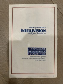 Mattel Electronics Intellivision 1980 Boxing Cartridge Instruction Manual