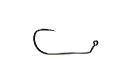 Fulling Mill Jig Force Long Black Nickel Barbless 5130 Hooks