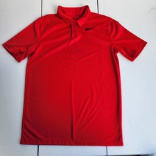 Nike Golf Polo Shirt Top Dri Fit Youth XL Red