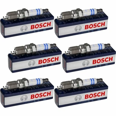 6x Bosch Bougie D’allumage Double Platine Pour Jaguar S-Type X200 3.0 V6 Volvo - Photo 1/3