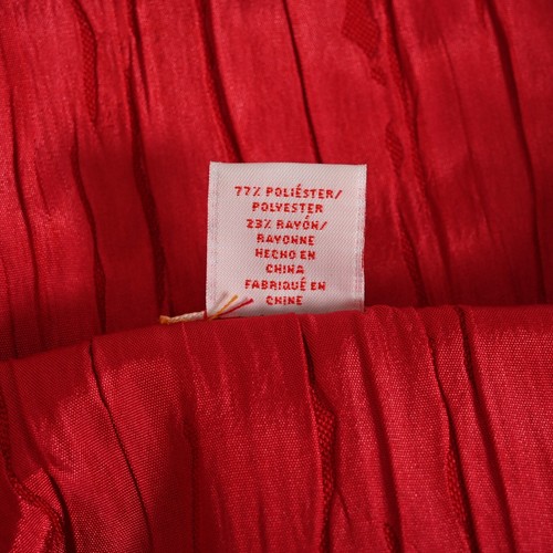 Ruby Rd. Women's Red Button Up Jacket Pleated Long Sleeve Collared ~ Size 8 - Picture 7 of 8